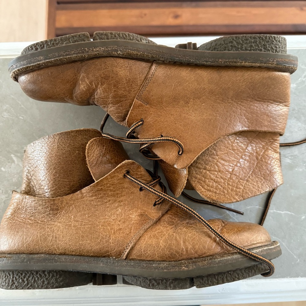 Women's Trippen Leather Ankle Boots - Picture 6 of 11